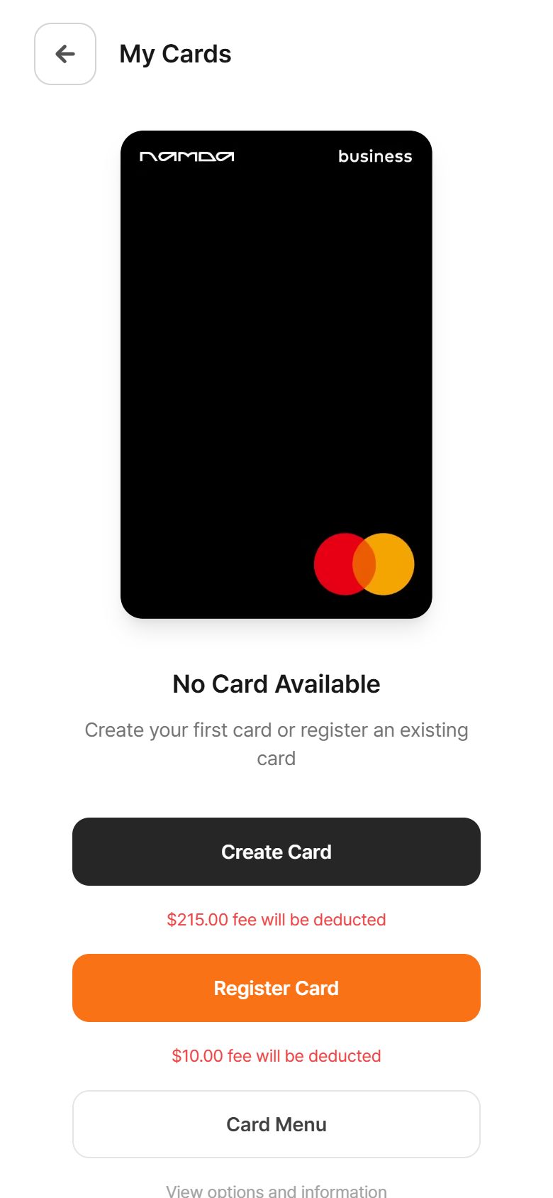 My Cards (내 카드)